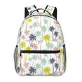 thumbnail image 1 of Haiem Hawaiian Coconut Tree Printed School Backpack,Casual Travel Lightweight Backpack,Durable Comfortable Multifunctional Backpack,Laptop Backpack, 1 of 5