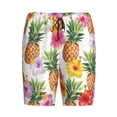 thumbnail image 1 of Haiem Hawaiian Pineappl Men's Pajama Short with Soft Woven Cotton Elastic Waistband Sleep Short-4X-Large, 1 of 9