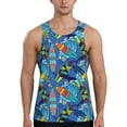 thumbnail image 1 of Haiem Hawaiian Style Men Workout Tank Top Gym Bodybuilding Sleeveless Muscle T Shirts Athletic Tank Breathable Workout Shirt-4X-Large, 1 of 9