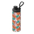 thumbnail image 1 of Haiem Hawaiian Style Printed Sports Insulated Kettle 18oz stainless steel kettle Leak-proof Water Bottle,Double-wall Insulated Bottle for Travel,Sports,Fitness, 1 of 7