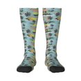 thumbnail image 1 of Haiem Hawaiian Style Socks, Funny Novelty Crazy Design Cotton Socks Sports Socks Knee High Socks For Men, Women,1Pairs - Gift For Working Friends, 1 of 9
