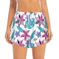 thumbnail image 1 of Haiem Hawaiian Style Women's 2 in 1 Running Shorts - Lightweight Athletic Workout Gym Yoga Breathable Sports Shorts Liner with Phone Pockets-Medium, 1 of 9