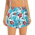 thumbnail image 1 of Haiem Hawaiian Style Women's 2 in 1 Running Shorts - Lightweight Athletic Workout Gym Yoga Breathable Sports Shorts Liner with Phone Pockets-X-Large, 1 of 9