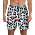 thumbnail image 1 of Haiem Heart Panda Mens Swim Trunks with Compression Liner 2 in 1 Swimming Shorts Stretch Swimwear Quick Dry,Board Shorts-Medium, 1 of 9