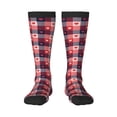 thumbnail image 1 of Haiem Heart Plaid Socks, Funny Novelty Crazy Design Cotton Socks Sports Socks Knee High Socks For Men, Women,1Pairs - Gift For Working Friends, 1 of 9
