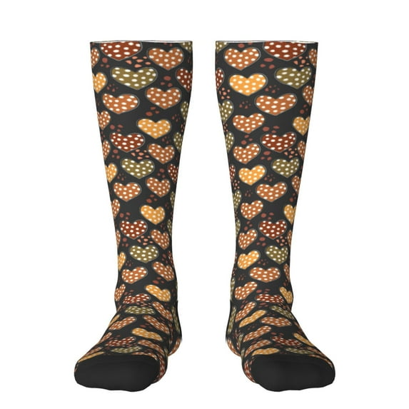 Haiem Heart Socks, Funny Novelty Crazy Design Cotton Socks Sports Socks Knee High Socks For Men, Women,1Pairs - Gift For Working Friends