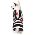 thumbnail image 1 of Haiem Hearts And Lines1 for Winter Dog Hoodie Sweatshirts with Pockets Warm Dog Clothes for Small Dogs Chihuahua-XX-Large, 1 of 7