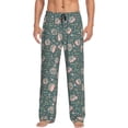 thumbnail image 1 of Haiem Hedgehogs and Flowers Men's Pajama Pants Ultra Lightweight Pjs Bottoms Sleepwear Bottom Pants with Pocket Drawstring-XX-Large, 1 of 9