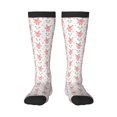 thumbnail image 1 of Haiem Hello Rabbit Socks, Funny Novelty Crazy Design Cotton Socks Sports Socks Knee High Socks For Men, Women,1Pairs - Gift For Working Friends, 1 of 9