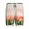 thumbnail image 1 of Haiem Hello Spring Men's Pajama Short with Soft Woven Cotton Elastic Waistband Sleep Short-Large, 1 of 9