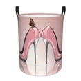 thumbnail image 1 of Haiem High Heel Shoes Butterfly Laundry Basket, Laundry Hamper, Collapsible Laundry Baskets, Dirty Clothes Hamper, Waterproof with Handles for College Dorm, Family-Medium, 1 of 8