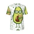 thumbnail image 1 of Haiem Hip Hop Hipster Baseball Jersey Button Down Shirts Sports Uniforms Men Women Jersey(Avocado with Glasses,Small), 1 of 9