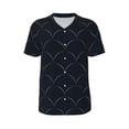 thumbnail image 1 of Haiem Hip Hop Hipster Baseball Jersey Button Down Shirts Sports Uniforms Men Women Jersey(Black Fish scales,Small), 1 of 9