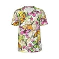 thumbnail image 1 of Haiem Hip Hop Hipster Baseball Jersey Button Down Shirts Sports Uniforms Men Women Jersey(Butterflies2,3X-Large), 1 of 9