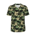 thumbnail image 1 of Haiem Hip Hop Hipster Baseball Jersey Button Down Shirts Sports Uniforms Men Women Jersey(Camouflage Dinosaur,4X-Large), 1 of 9