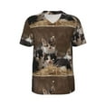 thumbnail image 1 of Haiem Hip Hop Hipster Baseball Jersey Button Down Shirts Sports Uniforms Men Women Jersey(Cat Family,Medium), 1 of 9