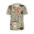 thumbnail image 1 of Haiem Hip Hop Hipster Baseball Jersey Button Down Shirts Sports Uniforms Men Women Jersey(Coffee Makers Macaroons Chocolate,3X-Large), 1 of 9