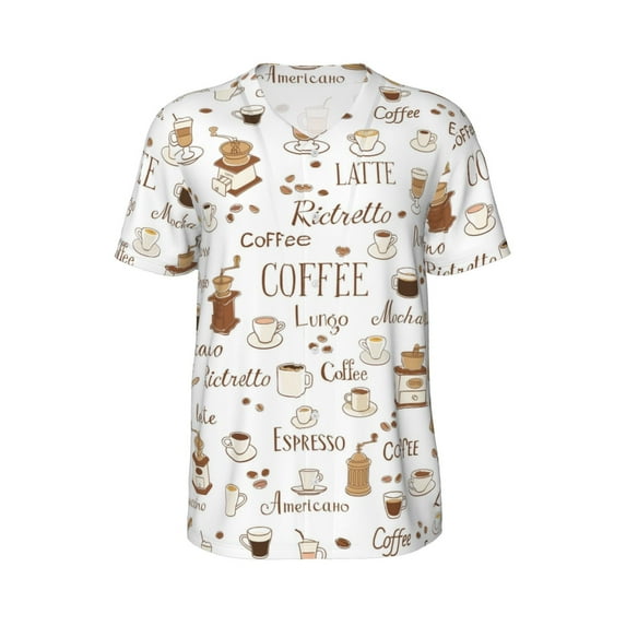 Haiem Hip Hop Hipster Baseball Jersey Button Down Shirts Sports Uniforms Men Women Jersey(Coffee,Small)