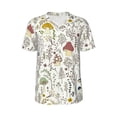 thumbnail image 1 of Haiem Hip Hop Hipster Baseball Jersey Button Down Shirts Sports Uniforms Men Women Jersey(Colorful Mushrooms and Plants,Medium), 1 of 9