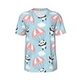 thumbnail image 1 of Haiem Hip Hop Hipster Baseball Jersey Button Down Shirts Sports Uniforms Men Women Jersey(Cute Panda Flying in the Sky,4X-Large), 1 of 9