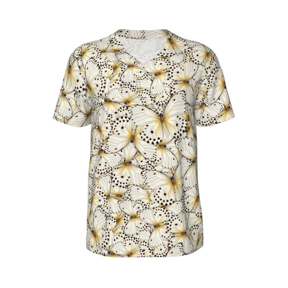 Haiem Hip Hop Hipster Baseball Jersey Button Down Shirts Sports Uniforms Men Women Jersey(Different Butterflys,XX-Large)