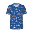 thumbnail image 1 of Haiem Hip Hop Hipster Baseball Jersey Button Down Shirts Sports Uniforms Men Women Jersey(Dinosaur Driving,3X-Large), 1 of 9