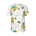 thumbnail image 1 of Haiem Hip Hop Hipster Baseball Jersey Button Down Shirts Sports Uniforms Men Women Jersey(Dinosaur on Excavator,Medium), 1 of 9