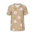 thumbnail image 1 of Haiem Hip Hop Hipster Baseball Jersey Button Down Shirts Sports Uniforms Men Women Jersey(Egg and Avocado,XX-Large), 1 of 9