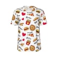 thumbnail image 1 of Haiem Hip Hop Hipster Baseball Jersey Button Down Shirts Sports Uniforms Men Women Jersey(Fast Food,Small), 1 of 9
