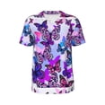 thumbnail image 1 of Haiem Hip Hop Hipster Baseball Jersey Button Down Shirts Sports Uniforms Men Women Jersey(Flying Butterflies,X-Large), 1 of 9