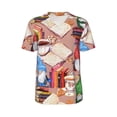 thumbnail image 1 of Haiem Hip Hop Hipster Baseball Jersey Button Down Shirts Sports Uniforms Men Women Jersey(Gnomes Books Tea Cups,Small), 1 of 9