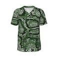 thumbnail image 1 of Haiem Hip Hop Hipster Baseball Jersey Button Down Shirts Sports Uniforms Men Women Jersey(Green Snakeskin,Small), 1 of 9