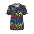 thumbnail image 1 of Haiem Hip Hop Hipster Baseball Jersey Button Down Shirts Sports Uniforms Men Women Jersey(Magical Mushrooms and Flowers,Small), 1 of 9