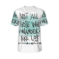 thumbnail image 1 of Haiem Hip Hop Hipster Baseball Jersey Button Down Shirts Sports Uniforms Men Women Jersey(Not All Who Wander Are Lost1,Medium), 1 of 9