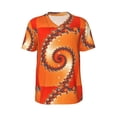 thumbnail image 1 of Haiem Hip Hop Hipster Baseball Jersey Button Down Shirts Sports Uniforms Men Women Jersey(Orange Rotating,XX-Large), 1 of 9