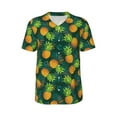 thumbnail image 1 of Haiem Hip Hop Hipster Baseball Jersey Button Down Shirts Sports Uniforms Men Women Jersey(Pineapples with Palm Leaves,3X-Large), 1 of 9