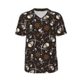 thumbnail image 1 of Haiem Hip Hop Hipster Baseball Jersey Button Down Shirts Sports Uniforms Men Women Jersey(Pirate Skulls,Large), 1 of 9