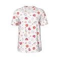 thumbnail image 1 of Haiem Hip Hop Hipster Baseball Jersey Button Down Shirts Sports Uniforms Men Women Jersey(Red coral and scallop seashell,Large), 1 of 9