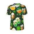 thumbnail image 1 of Haiem Hip Hop Hipster Baseball Jersey Button Down Shirts Sports Uniforms Men Women Jersey(St Patrick's Day10,Medium), 1 of 9