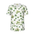 thumbnail image 1 of Haiem Hip Hop Hipster Baseball Jersey Button Down Shirts Sports Uniforms Men Women Jersey(St Patrick's Day3,4X-Large), 1 of 9