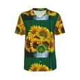 thumbnail image 1 of Haiem Hip Hop Hipster Baseball Jersey Button Down Shirts Sports Uniforms Men Women Jersey(Sunflowers in Bucket,X-Large), 1 of 9