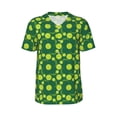 thumbnail image 1 of Haiem Hip Hop Hipster Baseball Jersey Button Down Shirts Sports Uniforms Men Women Jersey(Tennis Balls,4X-Large), 1 of 9