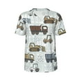 thumbnail image 1 of Haiem Hip Hop Hipster Baseball Jersey Button Down Shirts Sports Uniforms Men Women Jersey(Tractor and Dumper,Medium), 1 of 9