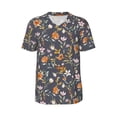 thumbnail image 1 of Haiem Hip Hop Hipster Baseball Jersey Button Down Shirts Sports Uniforms Men Women Jersey(Wildflowers,4X-Large), 1 of 9