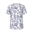 thumbnail image 1 of Haiem Hip Hop Hipster Baseball Jersey Button Down Shirts Sports Uniforms Men Women Jersey(World Travel2,4X-Large), 1 of 9