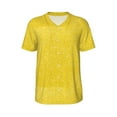 thumbnail image 1 of Haiem Hip Hop Hipster Baseball Jersey Button Down Shirts Sports Uniforms Men Women Jersey(Yellow Glitter,Large), 1 of 9