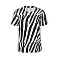 thumbnail image 1 of Haiem Hip Hop Hipster Baseball Jersey Button Down Shirts Sports Uniforms Men Women Jersey(Zebra,Medium), 1 of 9