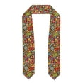 thumbnail image 1 of Haiem Hippie Peace Love Pattern Graduation Stole 2024 | Premium Satin Sash for Graduation Ceremony, 1 of 7