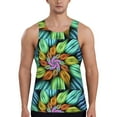 thumbnail image 1 of Haiem Hippie Style Men Workout Tank Top Gym Bodybuilding Sleeveless Muscle T Shirts Athletic Tank Breathable Workout Shirt-Small, 1 of 9