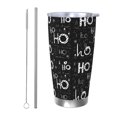 thumbnail image 1 of Haiem Ho-Ho-Ho 2 Printed 20oz Straight Skinny Car Cups With Insulated Cup Sleeve Portable Handle, Sports Travel Coffee Mug, Stainless Steel, Insulated-Straw Two-piece Set, 1 of 8